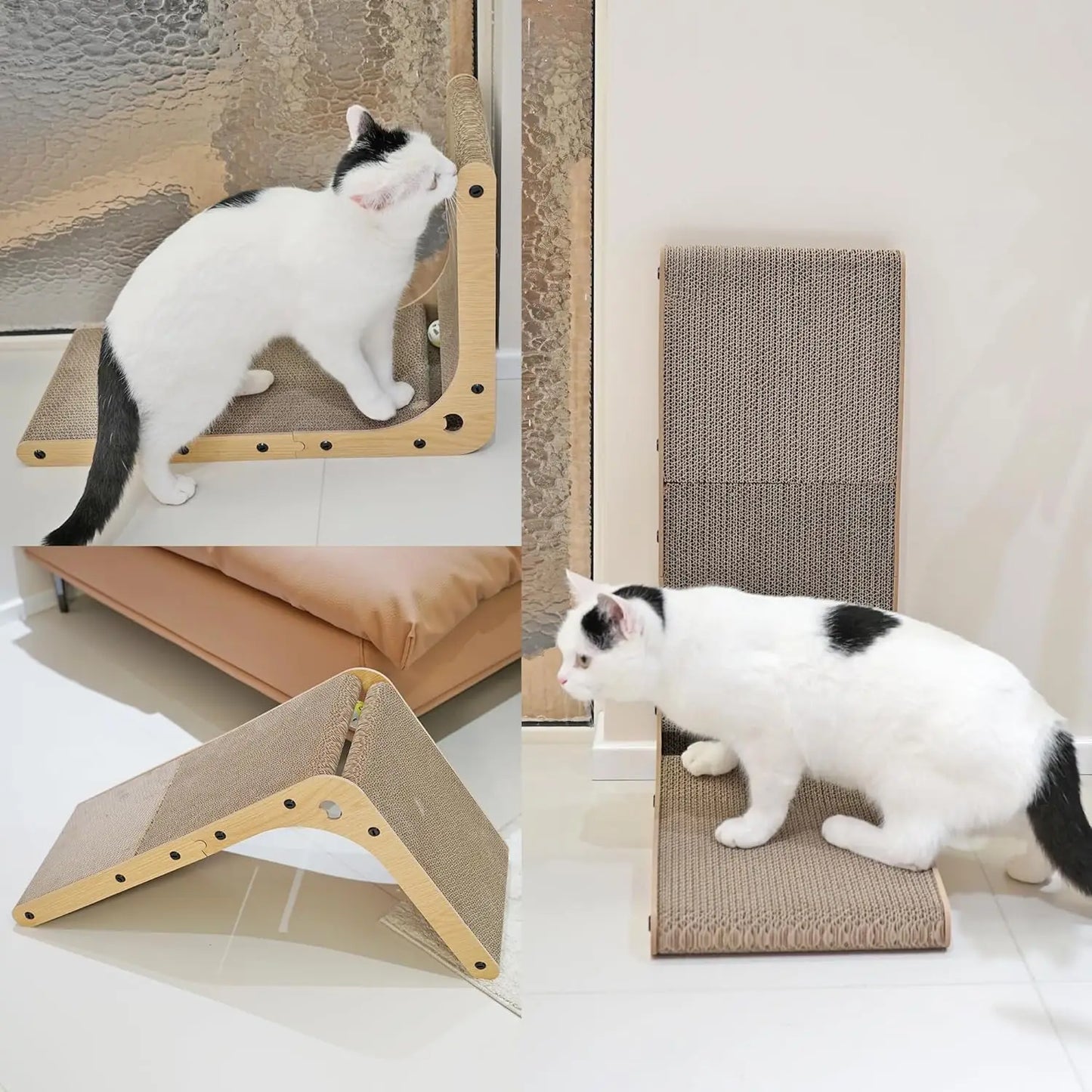Guangdong L Shape Cat Scratcher Cardboard For Indoor Cats
