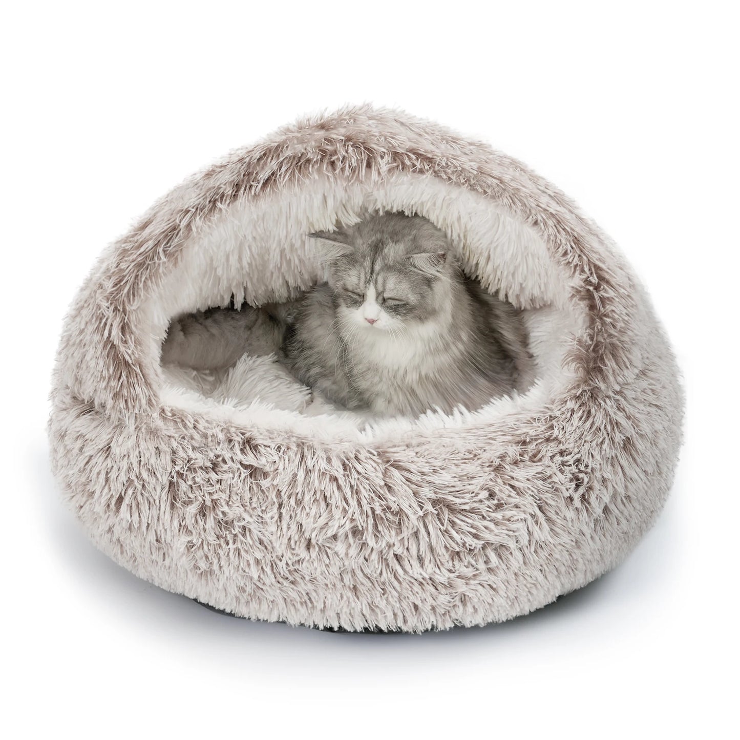 Closure Cat Bed Nest Soft Semi Enclosed Pet House For Rest