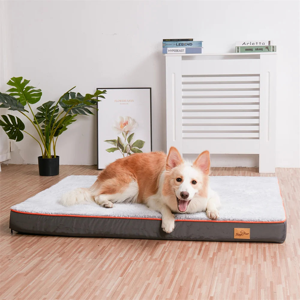 BORWARTCN Premium ExtraLarge Orthopedic Memory Foam Dog BedPro Mattress Waterproof