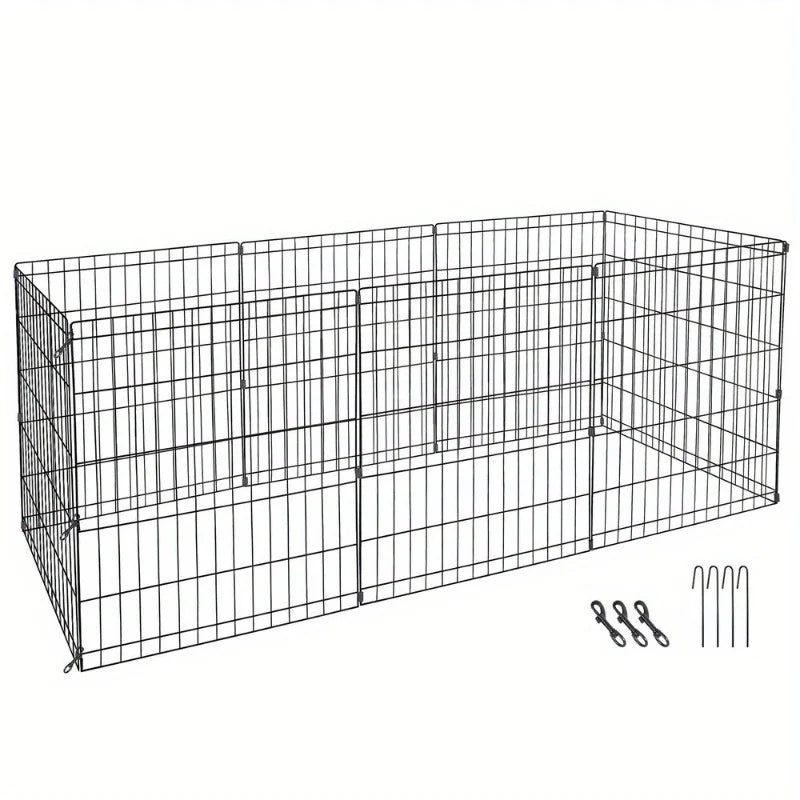 Hign-concerned Iron Dog Playpen Fence Exercise Cage Outdoor