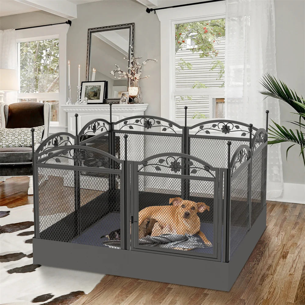 Borwarth Heavy Duty Dog Playpen Outdoor Indoor Enclosure