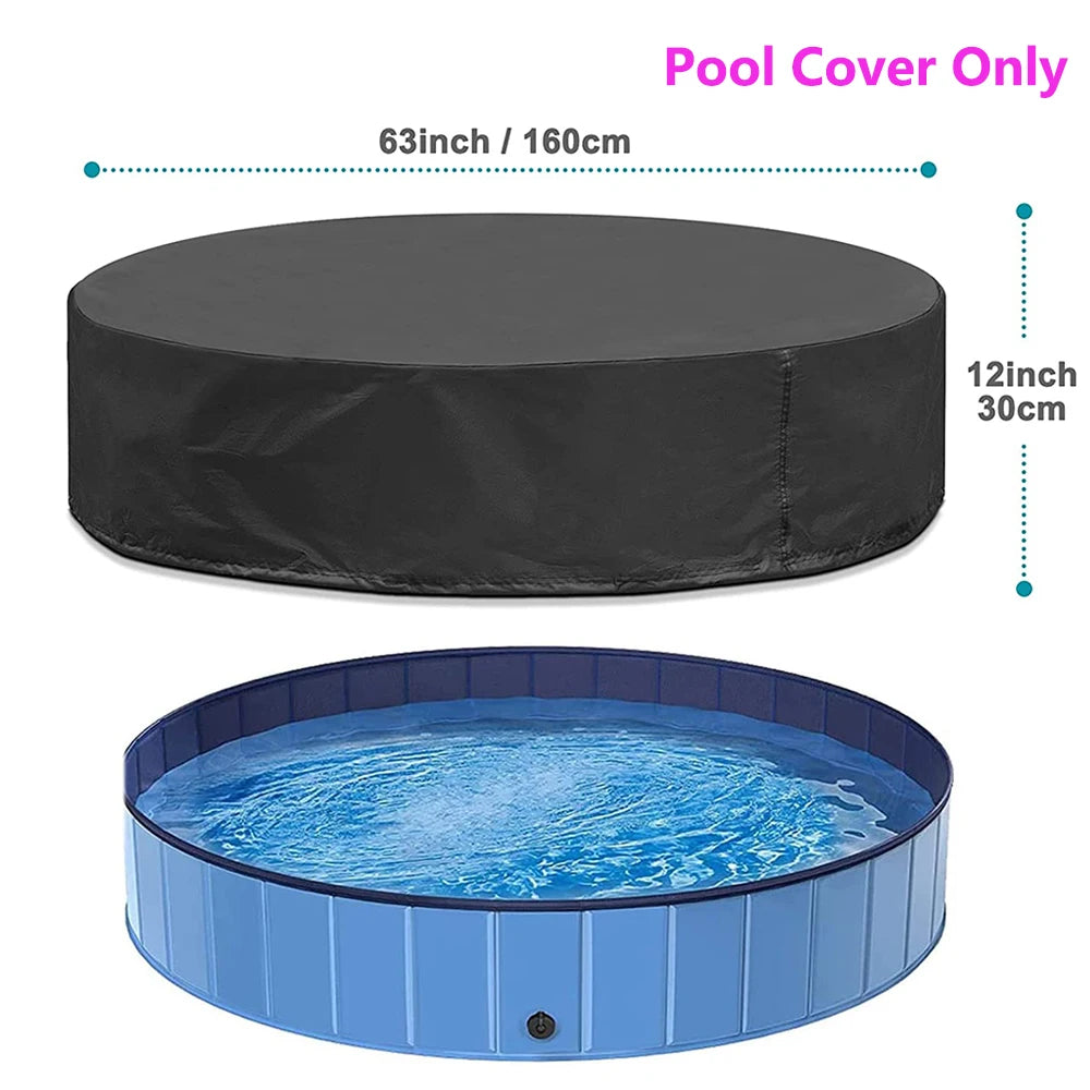PETRAVELCN Foldable Dog Swimming Pool Portable Plastic Bathing Tub