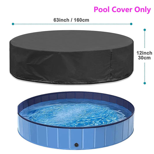 PETRAVELCN Foldable Dog Swimming Pool Portable Plastic Bathing Tub