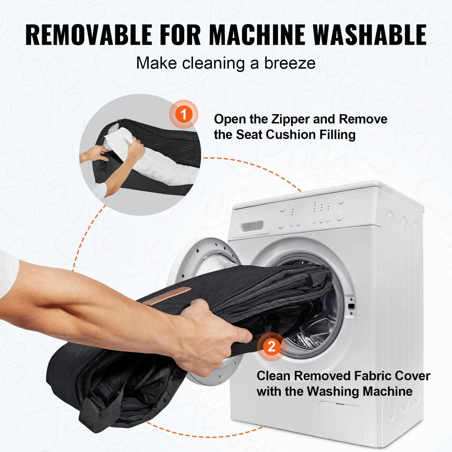 SucceBuy Dog Car Seat Waterproof Booster Clip On Leash