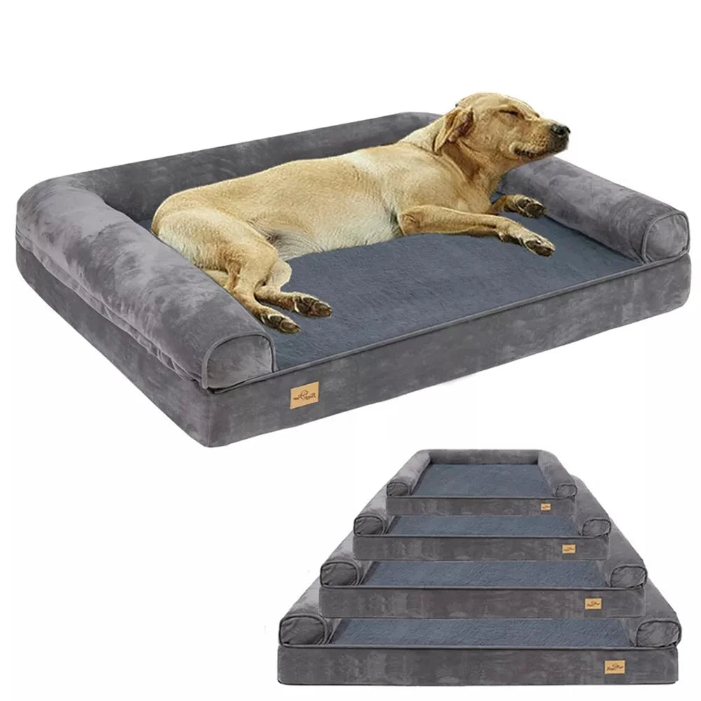 BORWARTCN Calming Therapeutic Orthopedic Memory Foam DogBed UltraDurableRemovableCover