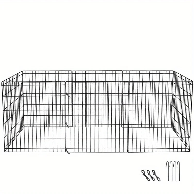 Hign-concerned Iron Dog Playpen Fence Exercise Cage Outdoor