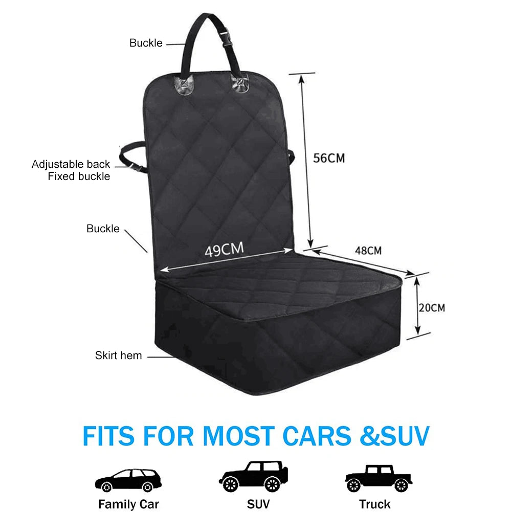 Shunmaii Waterproof AutomotiveSeatProtection For Cars Non-Slip Pet TravelReady Mat