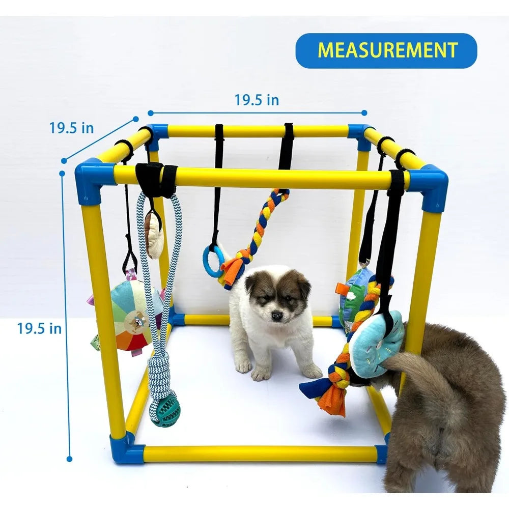 Hign-concerned Chemical Dewonch Ultra-Durable Puppy-Enrichment Play-Gym With Toys