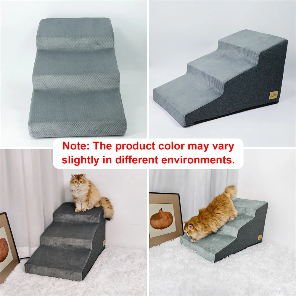 Dog Door Pet Foam Stair Ramp Removable Washable Steps