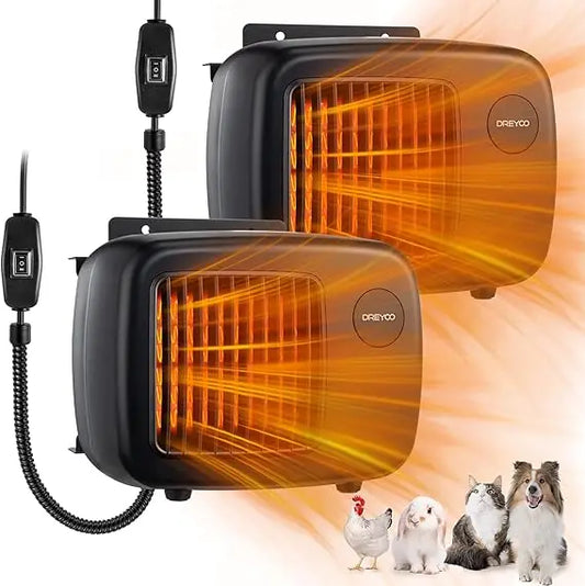 Wall Mounted Dog House Heater With ProgrammableThermostatControl OverheatProtection