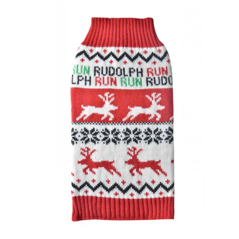 CN Guangdong Wool Winter Dog Sweater Coat Striped Knitted
