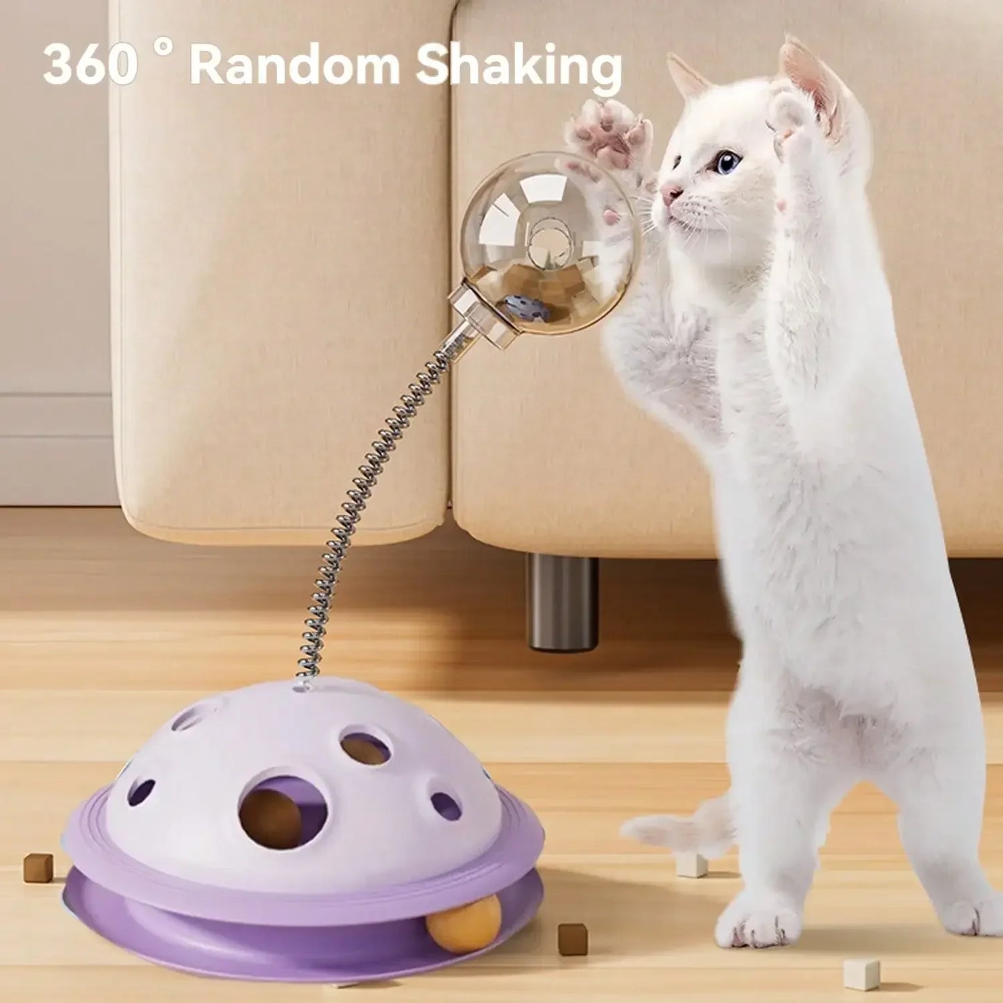 Guangdong Interactive 360 Rotating Pet Treat Dispensing Toy