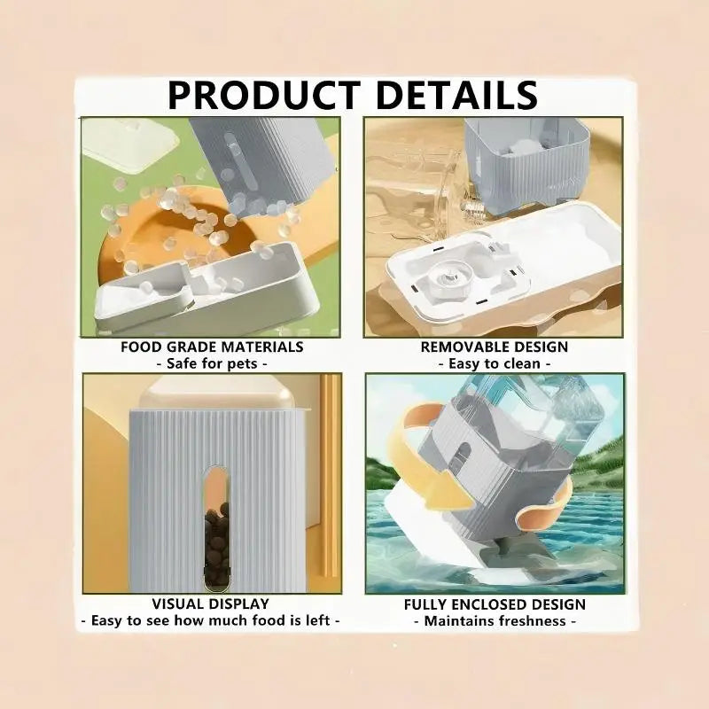 Hign-Concerned Automatic Pet Feeder And Water Dispenser