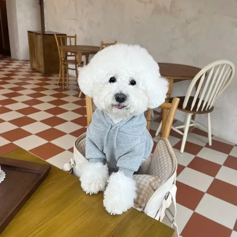 PETFRDGLOBALCN Letter Hoodie Dog Clothing Cotton Fashion