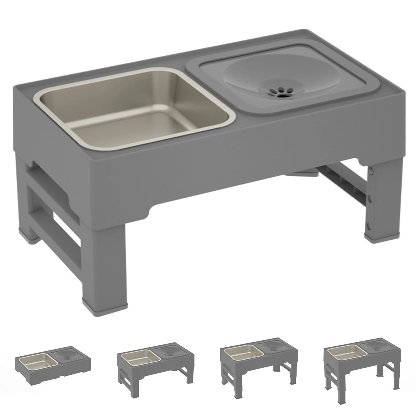Twister CK 3In1 Stainless Steel Slow Feed Water Bowls