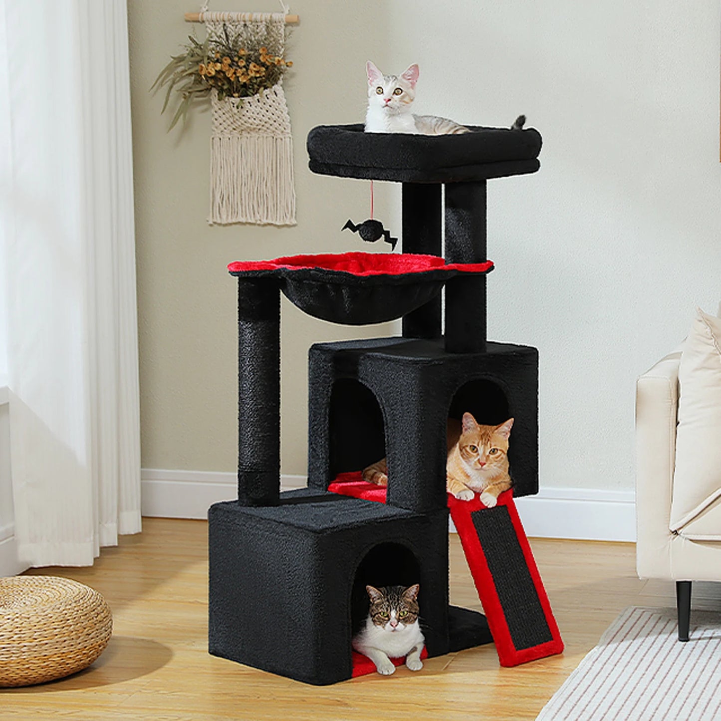 PAWZ Road Multi Level Cat Tree With Spacious Condos