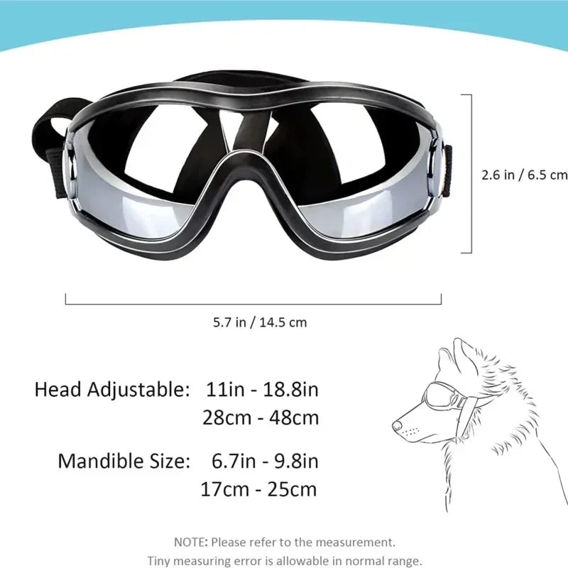 NONECN Dog Goggles With Adjustable Strap For Travel