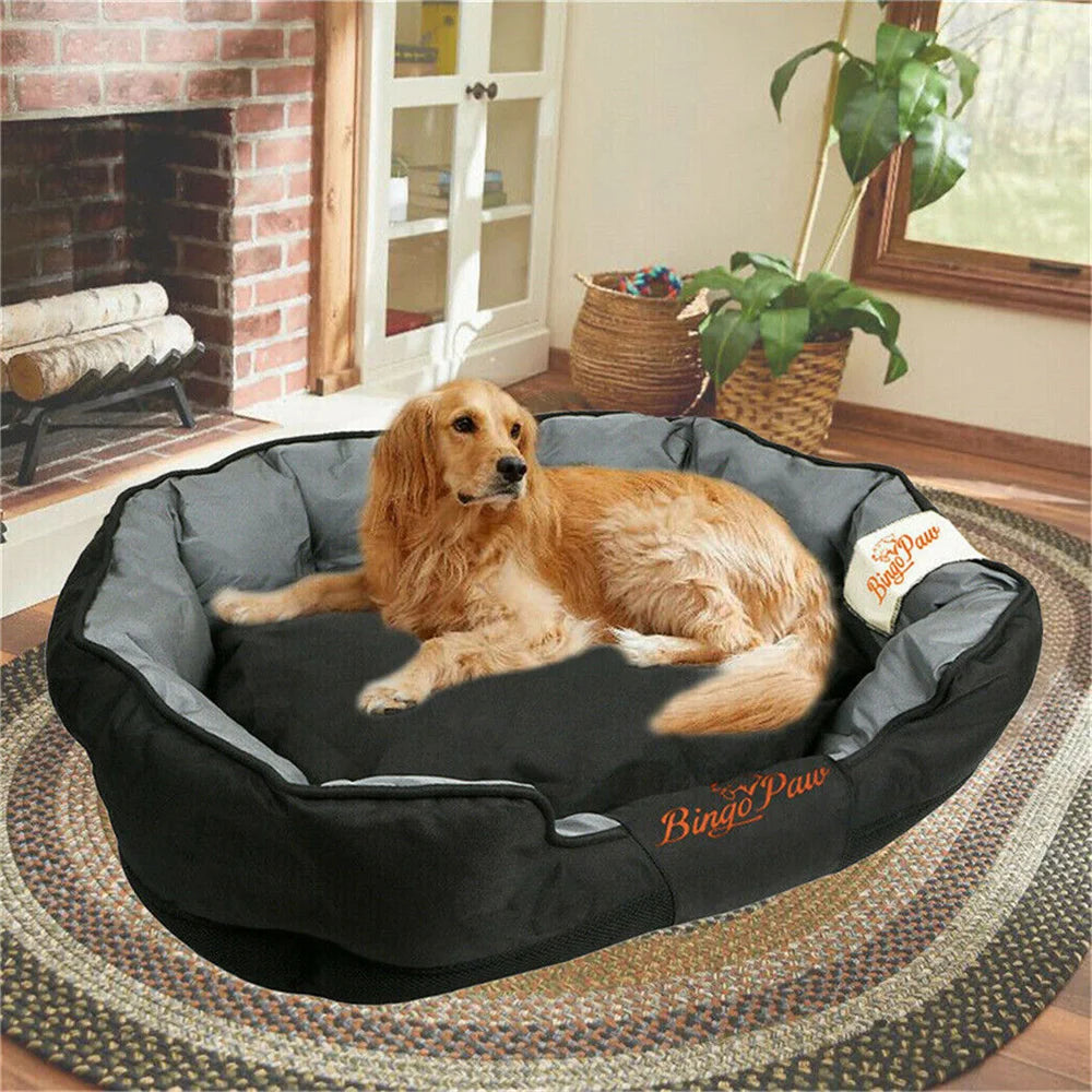 BORWARTCN Waterproof Orthopedic Dog Bed Removable Cover