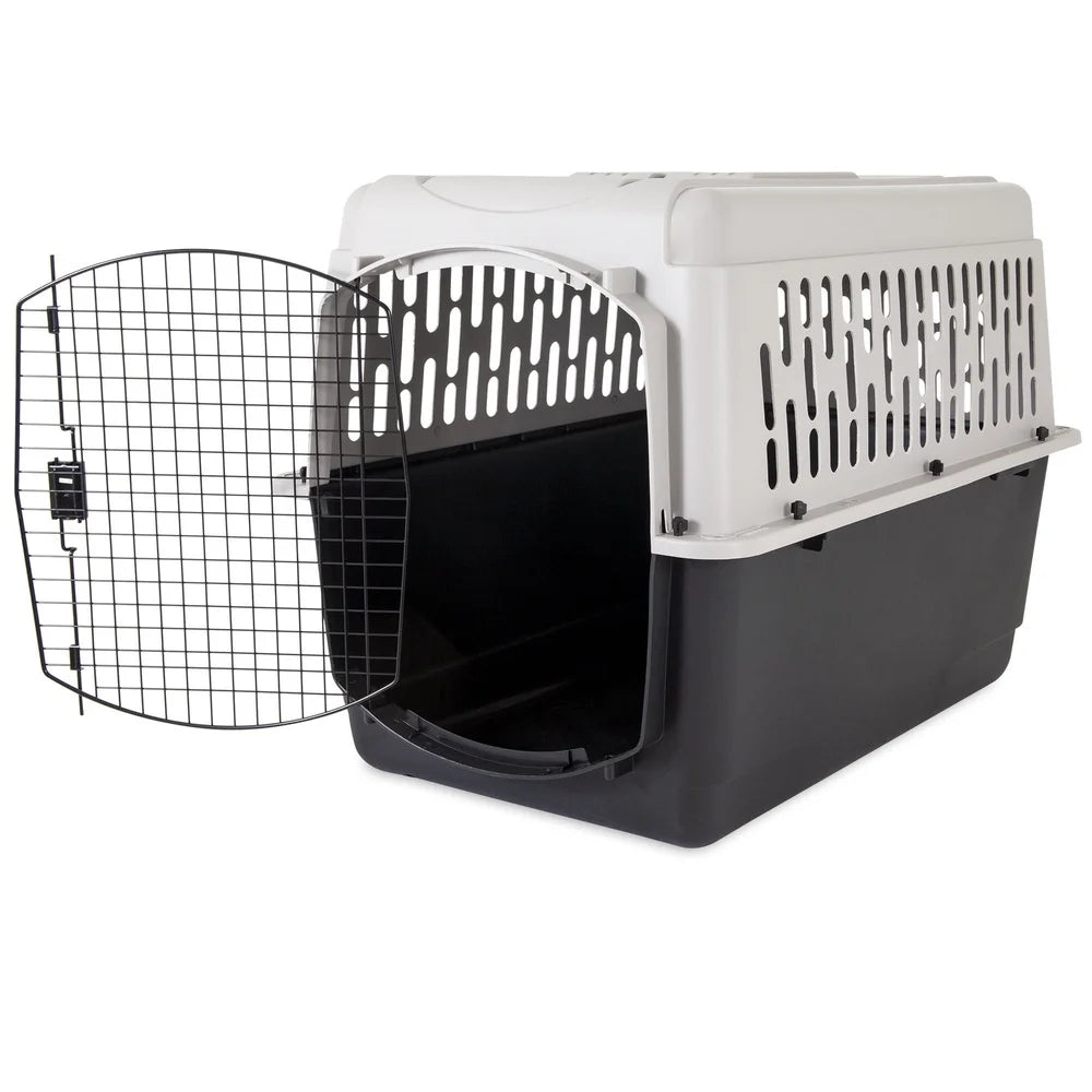 Hign-Concerned Dog Crate Plastic Carrier Heavy Duty Portable