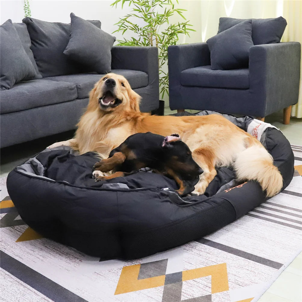 BINGOPAWCN UltraPremiumQuality AllSeasonWeatherproof Calming Dog Bed With Removable Cover