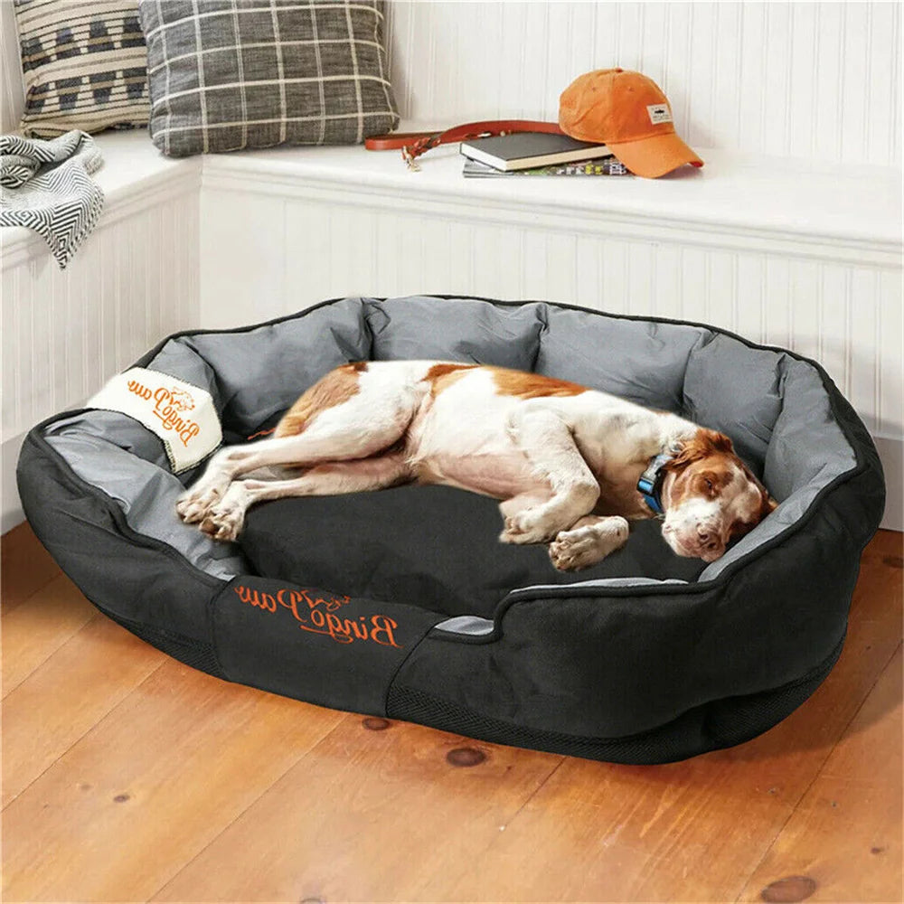BORWARTCN Waterproof Orthopedic Dog Bed Removable Cover