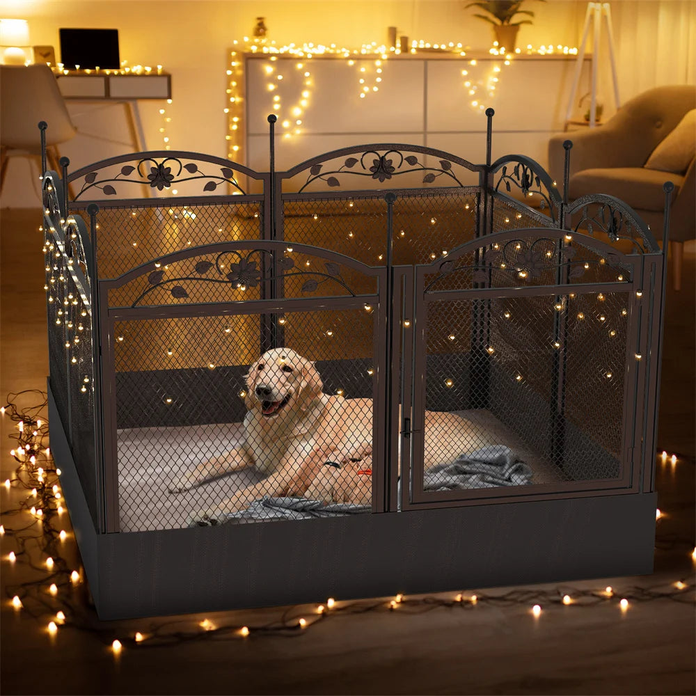Borwarth Heavy Duty Dog Playpen Outdoor Indoor Enclosure