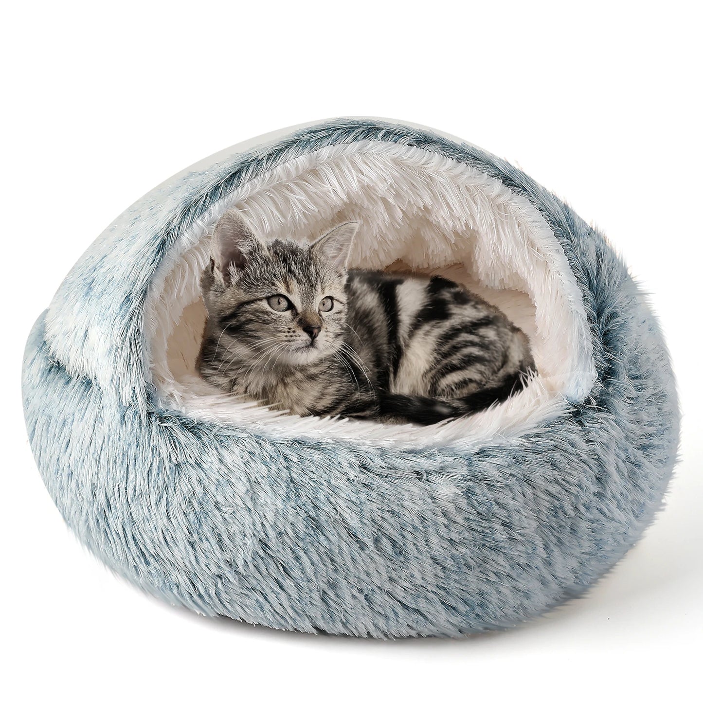 Closure Cat Bed Nest Soft Semi Enclosed Pet House For Rest