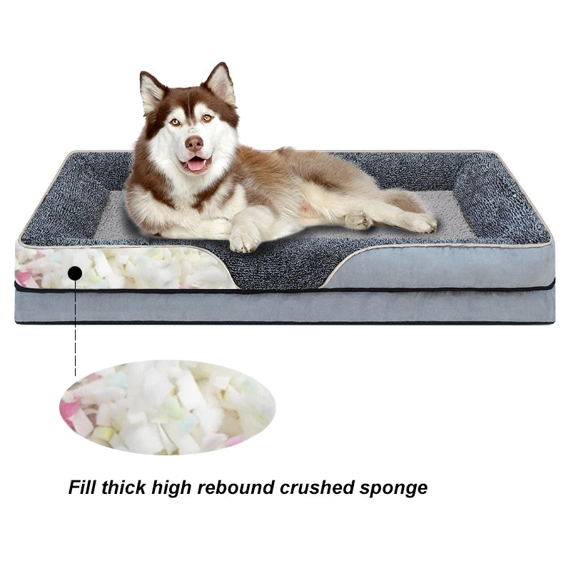 CN Jiangsu Removable Washable Dog Bed All Seasons Raised Edges