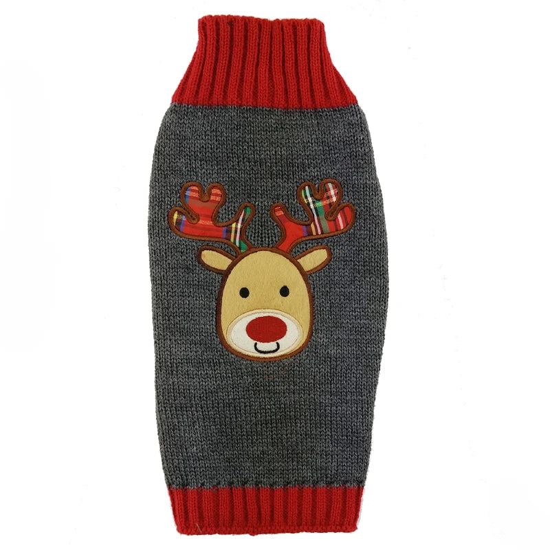 CN Guangdong Wool Winter Dog Sweater Coat Striped Knitted