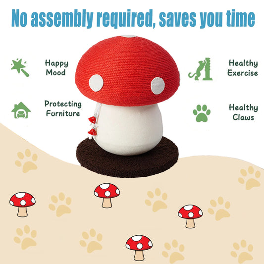 Guangdong Mushroom Shaped Sisal Cat Scratching Post