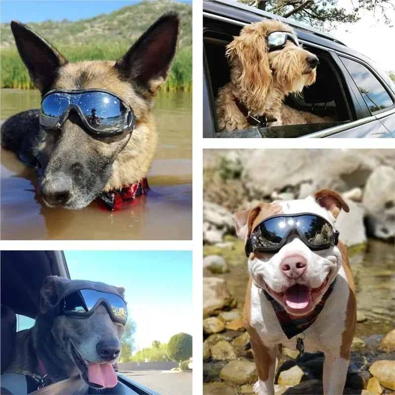 NONECN Dog Goggles With Adjustable Strap For Travel