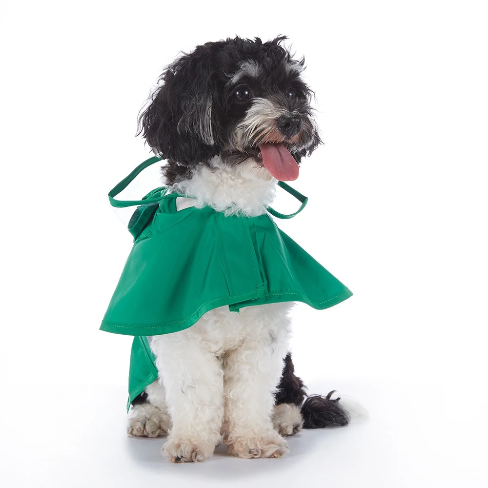 Hign-concerned Reflective Dog Raincoat Hooded Waterproof Jacket For Outdoor Rain