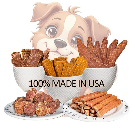 VOFORD Dog Treats Variety Jerky Beef Duck Salmon Turkey Meatballs