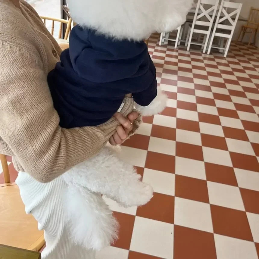 PETFRDGLOBALCN Letter Hoodie Dog Clothing Cotton Fashion