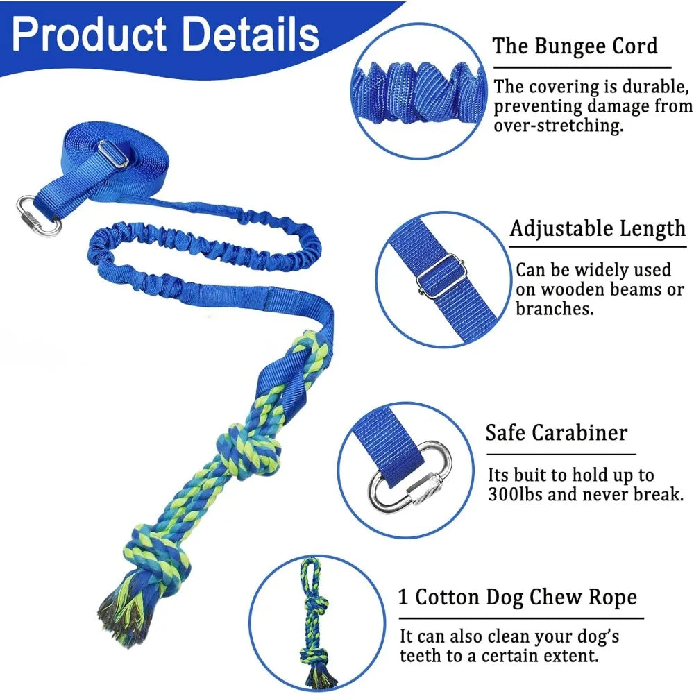 Hign-concerned OutdoorPlay Interactive Dog Tug Toy With Tethered Rope ExerciseRoutine