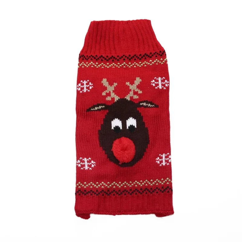 CN Guangdong Wool Winter Dog Sweater Coat Striped Knitted