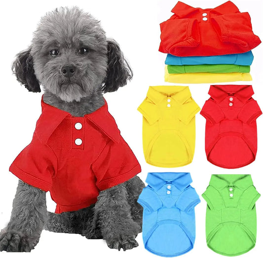 Zhejiang Hign Polo Dog Shirts 4 Pack Breathable Pet Outfits