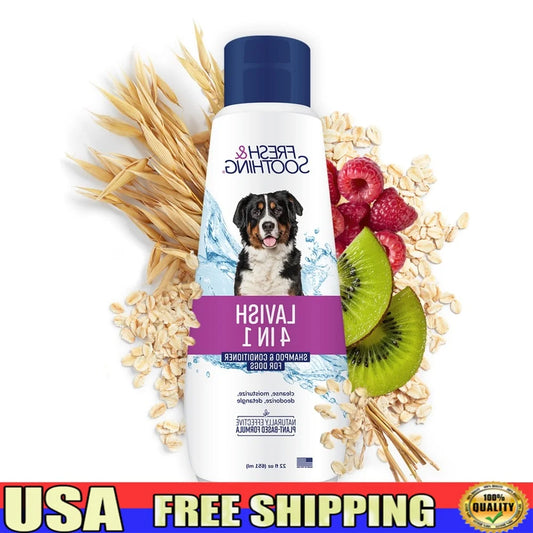 XMSJ Fresh Soothing 4 In 1 Dog Shampoo Conditioner Coconut