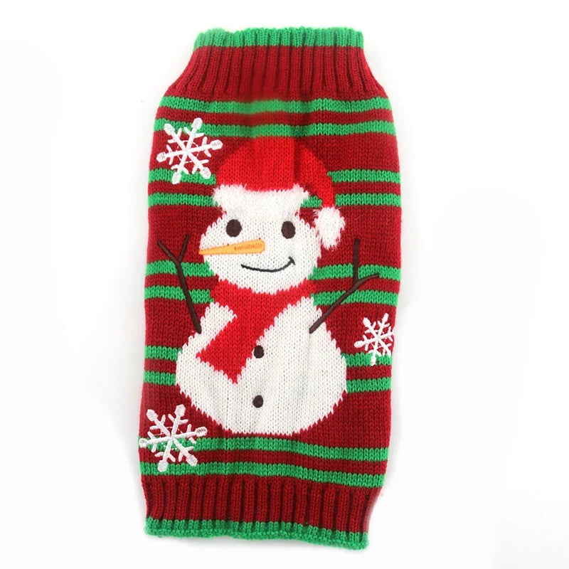 CN Guangdong Wool Winter Dog Sweater Coat Striped Knitted