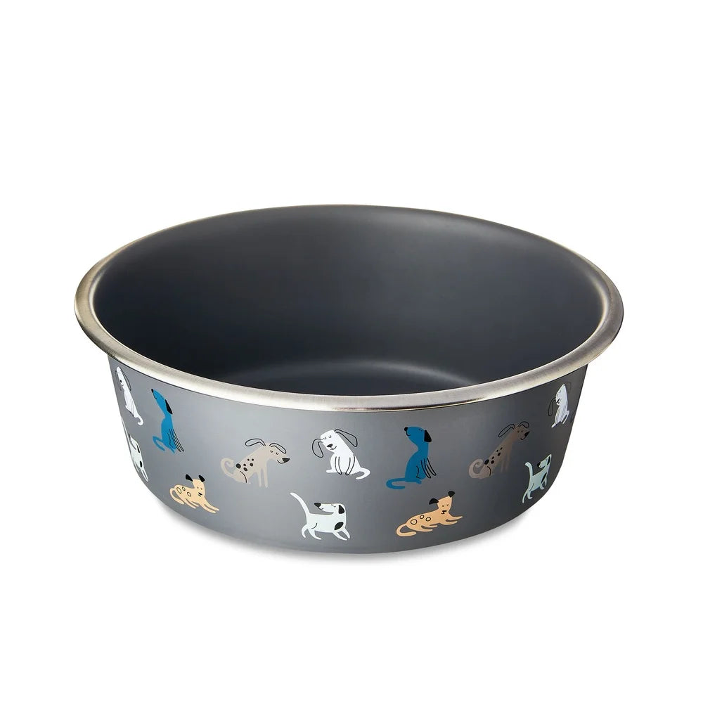 XMSJ Stainless Steel Dog Bowl Non Slip Face Design