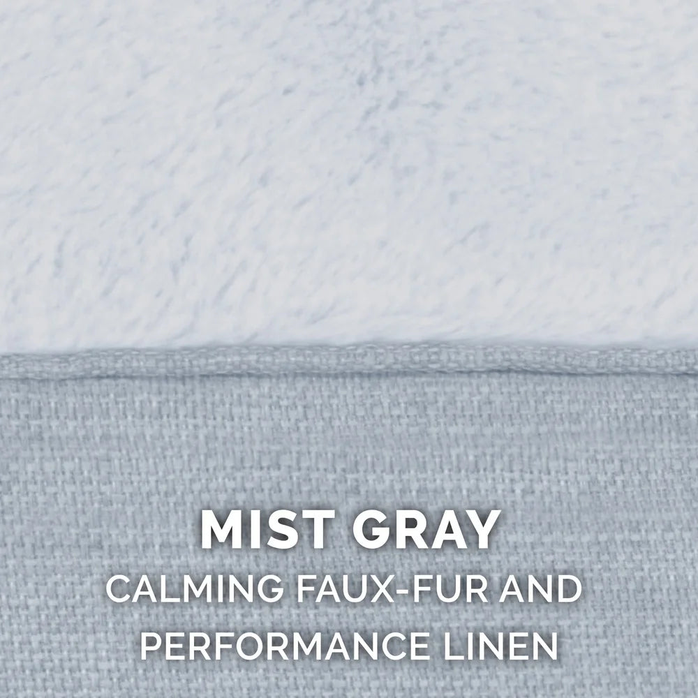 XMSJ Hooded Donut Pet Bed Plush Nesting Non Slip Base