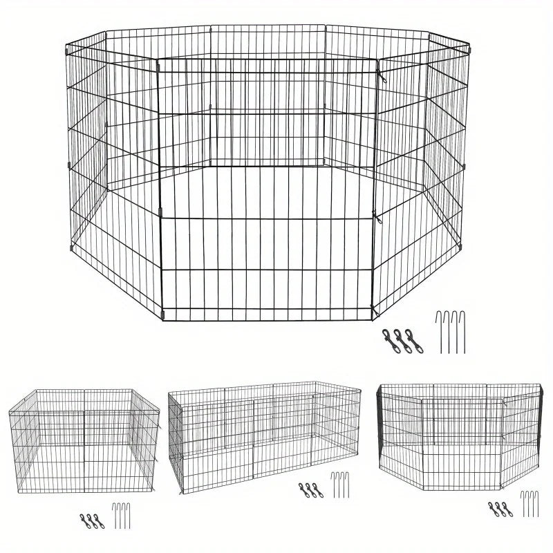 Hign-concerned Iron Dog Playpen Fence Exercise Cage Outdoor