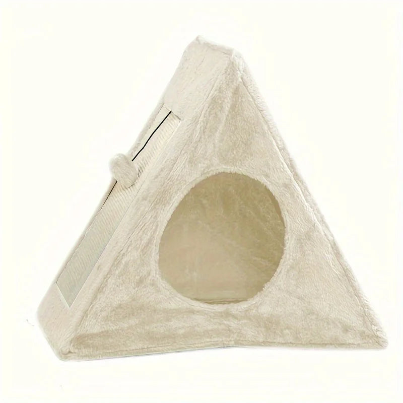 ZhejiangHign Cat Bed With Plush Toy Ball Scratching Board