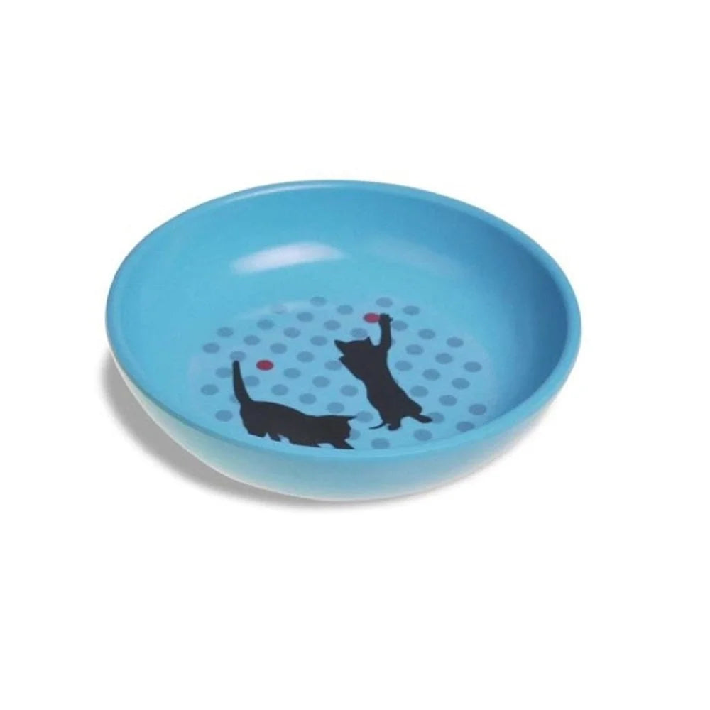XMSJH Eco Friendly Bamboo Cat Bowl Whisker Friendly