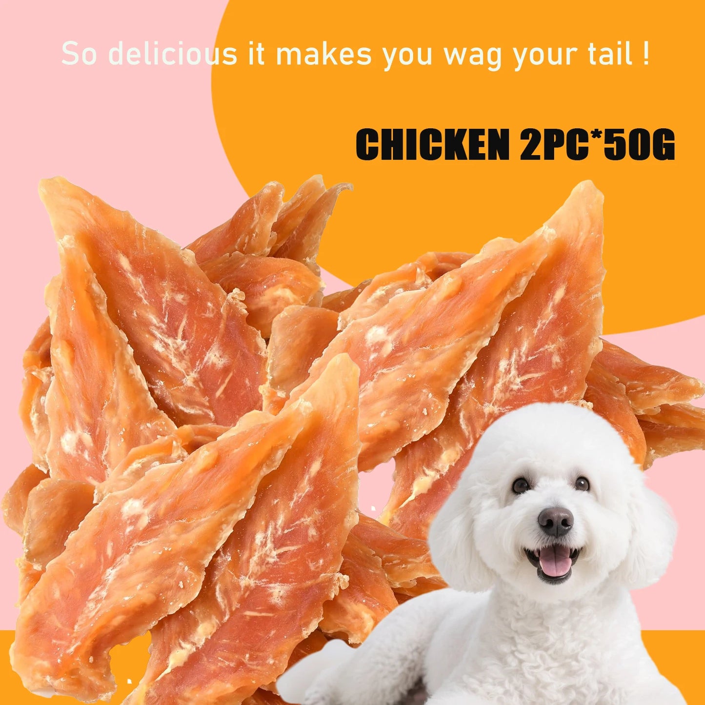 Noned Chicken Jerky Dog Treats Made With Real Chicken