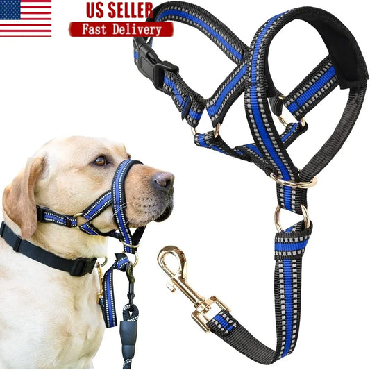 Fujian No Pull Dog Head Halter Reflective Harness Leash