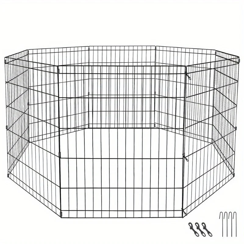 Hign-concerned Iron Dog Playpen Fence Exercise Cage Outdoor