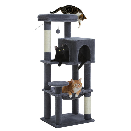 PEQULTICN Five Level Cat Tree With Top Perch And Hammock