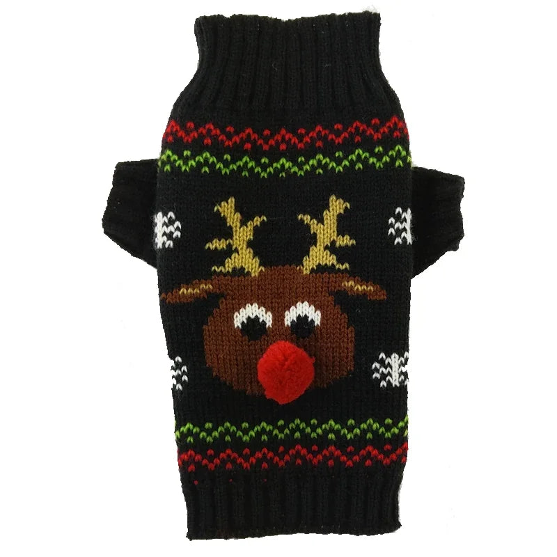 CN Guangdong Wool Winter Dog Sweater Coat Striped Knitted
