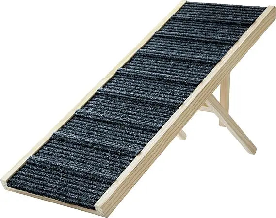 Wooden Foldable Dog Ramp For Bed With Adjustable Heights